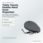 Table tennis paddle hard case organizer