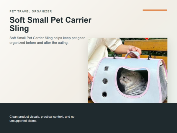 Soft Small Pet Carrier Sling Hero ecommerce image