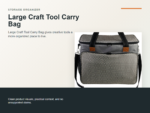 Large Craft Tool Carry Bag Hero ecommerce image