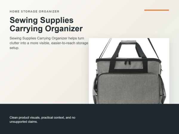 Sewing Supplies Carrying Organizer Hero ecommerce image