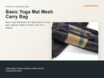 Basic Yoga Mat Mesh Carry Bag Hero ecommerce image