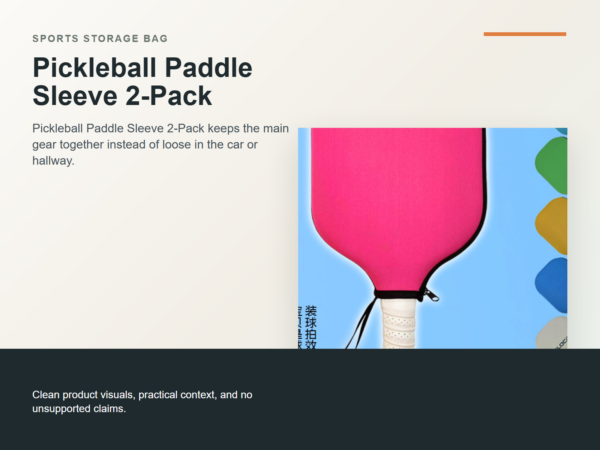 Pickleball Paddle Sleeve 2-Pack Hero ecommerce image
