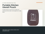 Portable Kitchen Utensil Pouch Hero ecommerce image