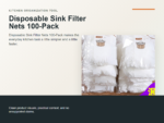 Disposable Sink Filter Nets 100-Pack Hero ecommerce image