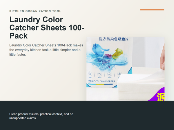 Laundry Color Catcher Sheets 100-Pack Hero ecommerce image