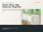 Plastic Wrap / Bag Dispenser Organizer Hero ecommerce image