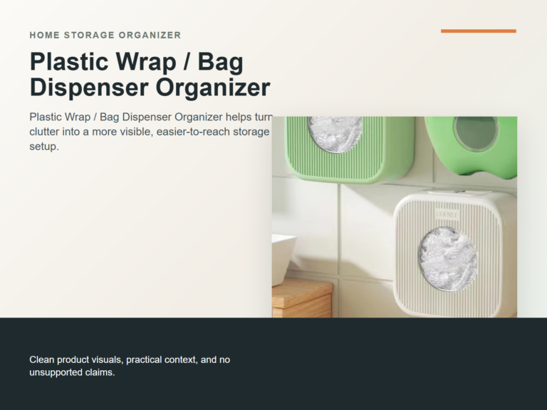 Plastic Wrap / Bag Dispenser Organizer Hero ecommerce image