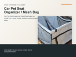 Car Pet Seat Organizer / Mesh Bag Hero ecommerce image