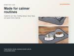 Raised Edge Pet Feeding Mat Benefit ecommerce image
