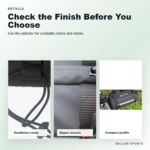 Bike bag feature image with waterproof shell and zipper